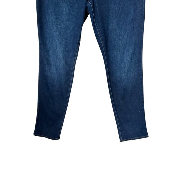 Old Navy Jeans Wmens Size 16 Long Power Slim Straight Mid Rise Stretch Denim - Picture 3 of 12